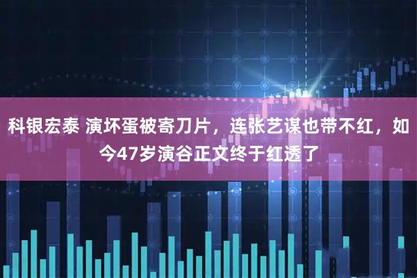 科银宏泰 演坏蛋被寄刀片，连张艺谋也带不红，如今47岁演谷正文终于红透了