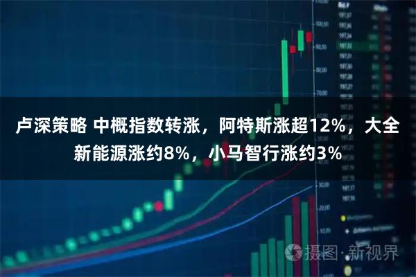 卢深策略 中概指数转涨，阿特斯涨超12%，大全新能源涨约8%，小马智行涨约3%